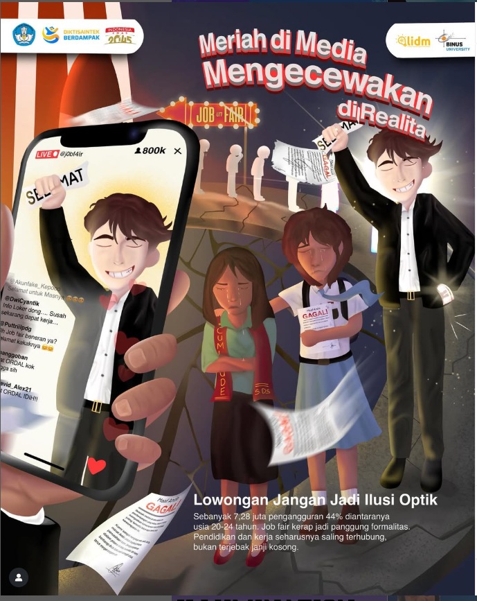 Divisi Poster Digital Pendidikan – 031038 – Jagoanneon – Meriah di Media, Mengecewakan di Realita