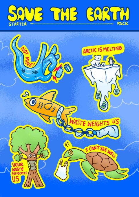 Save The Earth (Sticker) karya Michelle Valencia Surjadi &ndash; 2602063491